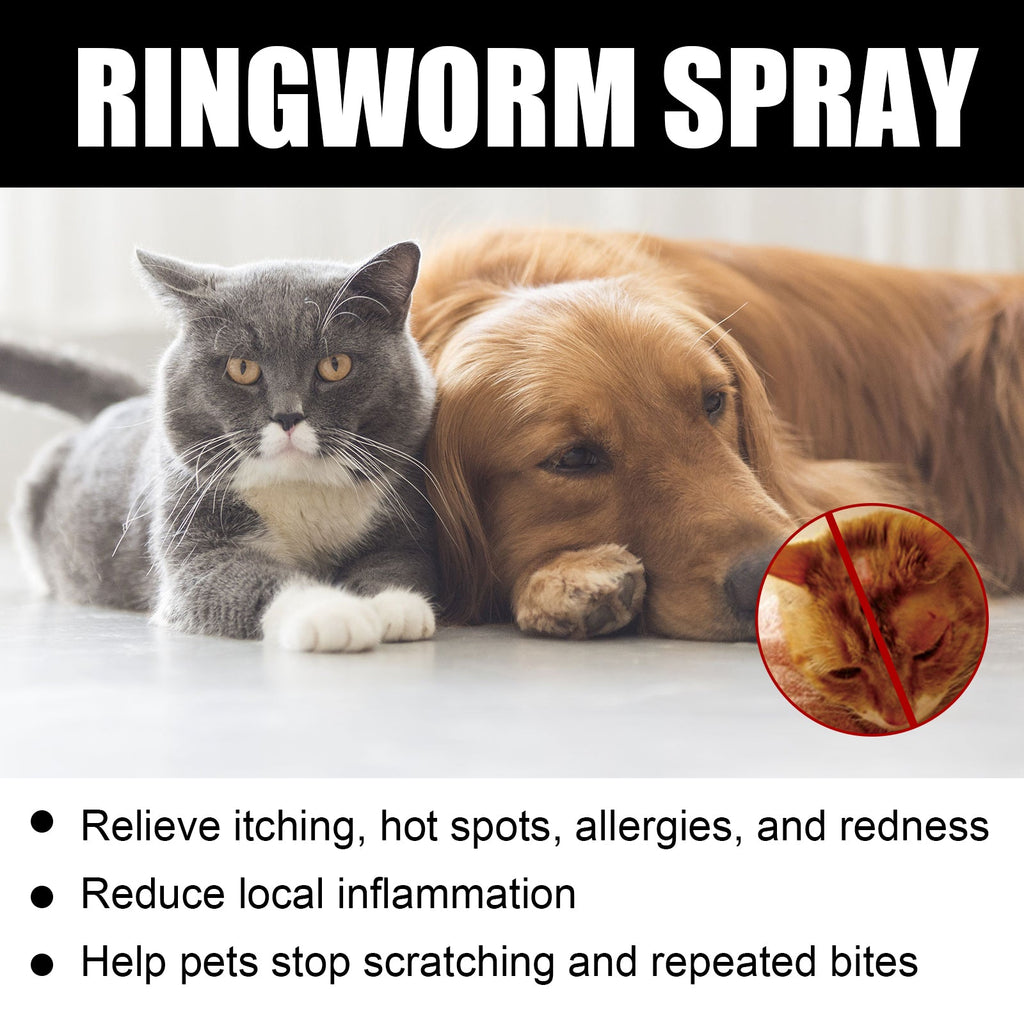 Cat Ringworm Spray, Pet Cats Anti-Mite Cat Moss Care Skin External Use Anti-Itch Spray