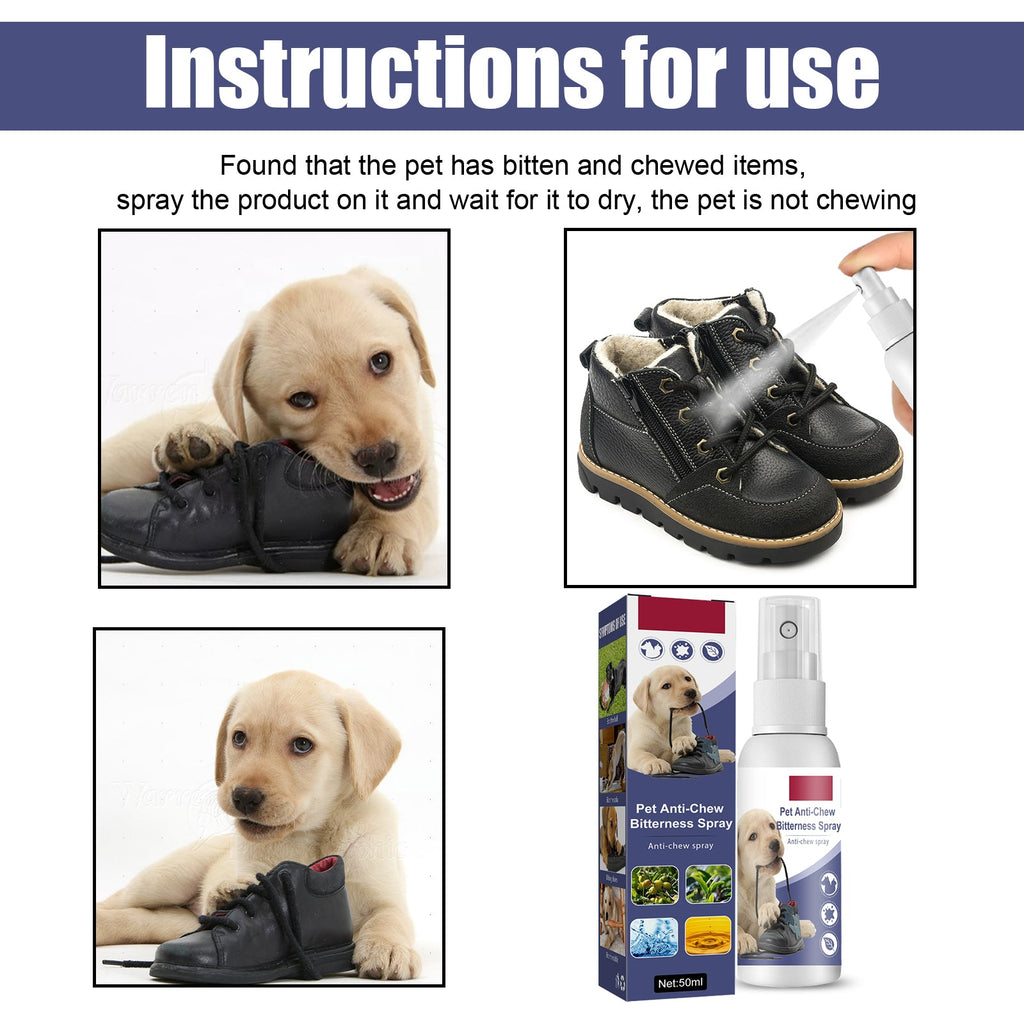 Pet Bitter Anti-Biting Spray, Prevent Dogs Chewing Table And Chair Legs, Scratching Sofa Spray