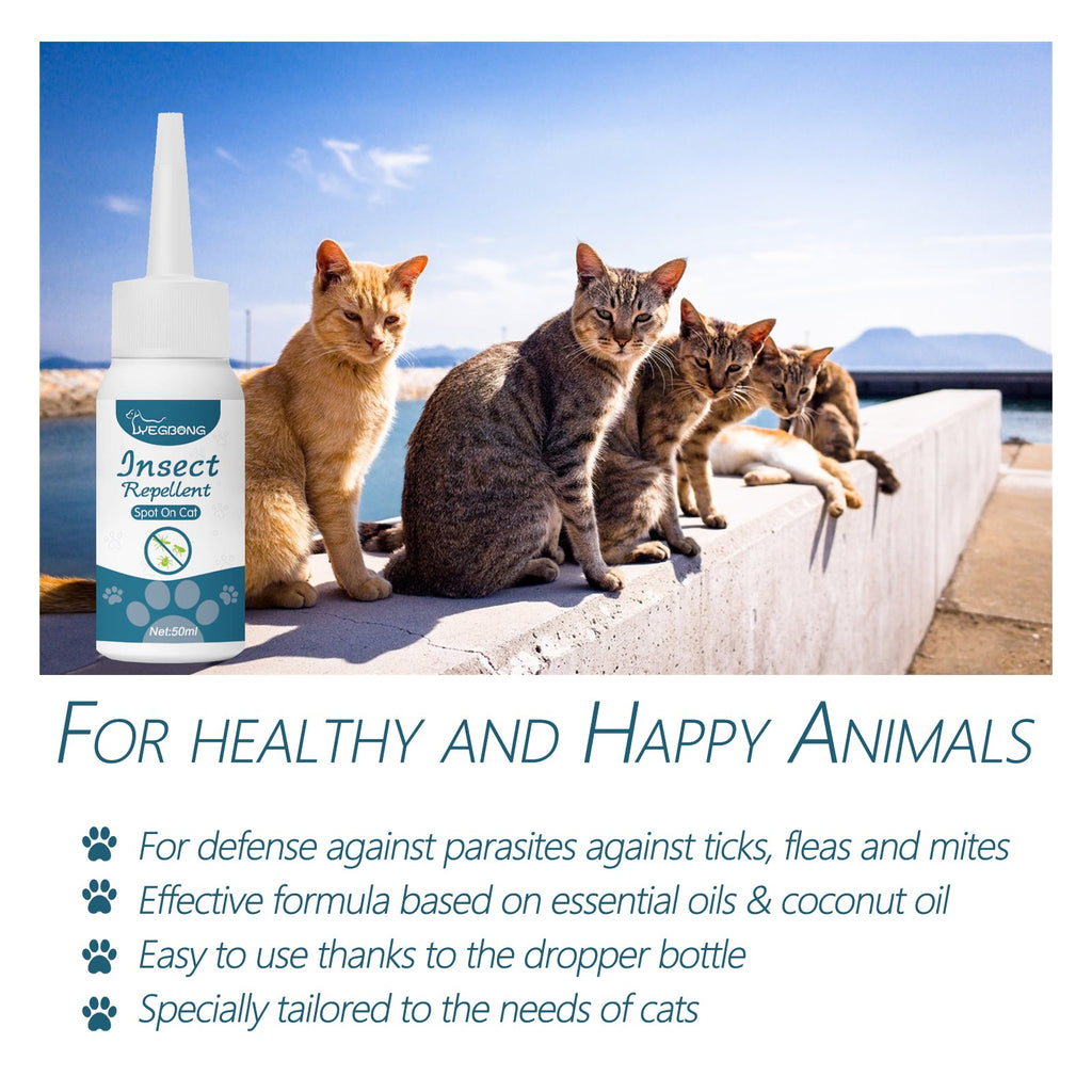 Pet Anti-Flea Tick Agent, External Deworming Skin Cleaning Tick Drops For Cats And Dogs