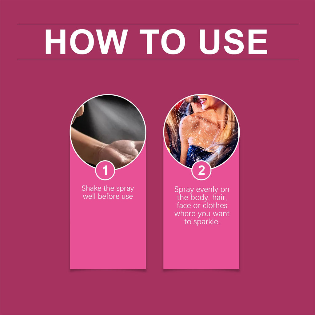 Stage Makeup Spray, Prom Festival Carnival Hair Body Shimmer Highlight Makeup Spray