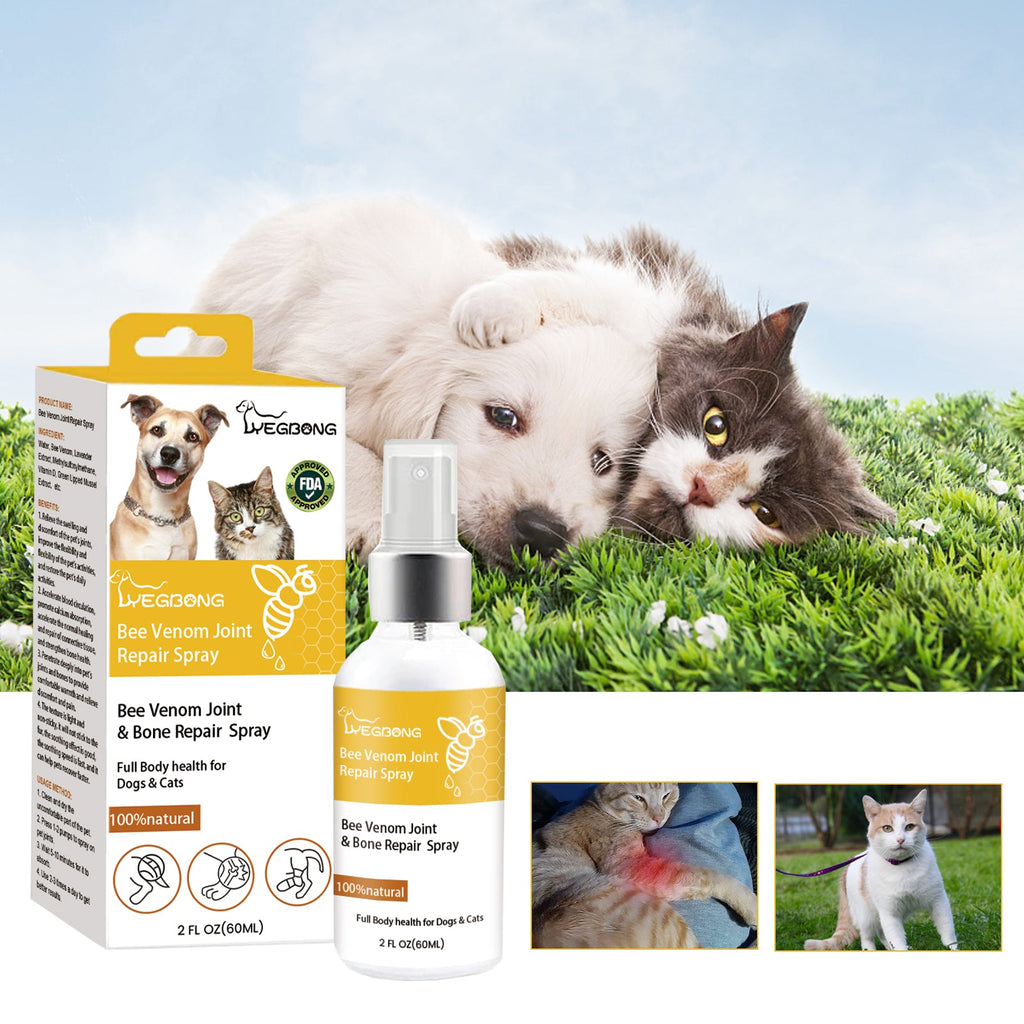 Pet Joint Repair Spray, Cats And Dogs Relieve Body Joint Soreness Muscles And Bone Care Spray