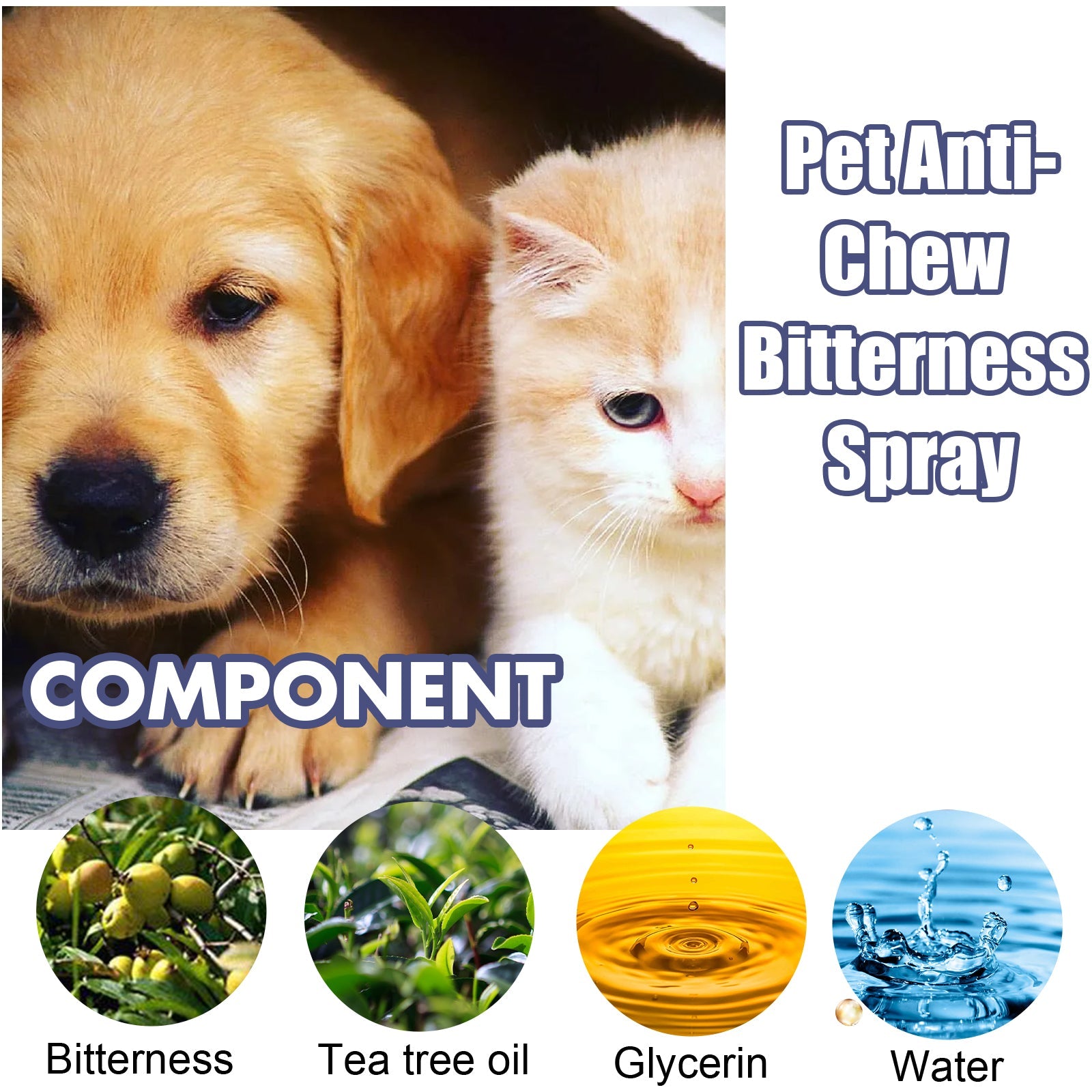 Pet Bitter Anti-Biting Spray, Prevent Dogs Chewing Table And Chair Legs, Scratching Sofa Spray
